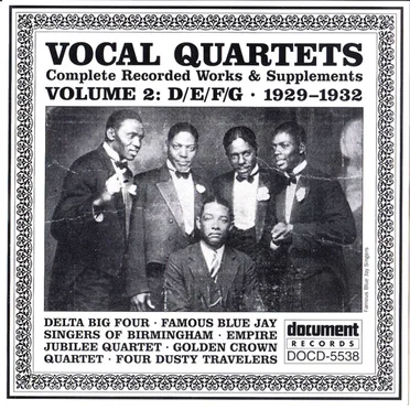 Vocal Quartets, Vol. 2 DEFG (1929-1932) by Various Artists - album cover