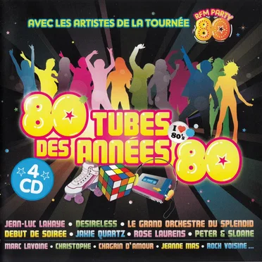 80 Tubes des années 80 100% francophone by Various Artists - album cover