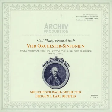 Vier Orchester‐Sinfonien, Wq 183