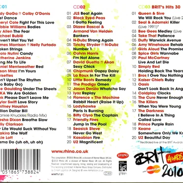 Brit Awards With Mastercard 2010 by Various Artists - album cover