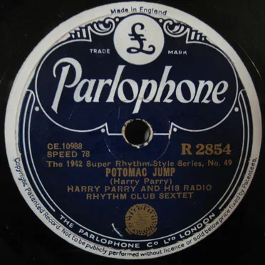 Potomac Jump / Who's Sorry Now by Harry Parry And His Radio Rhythm Club Sextet - album cover