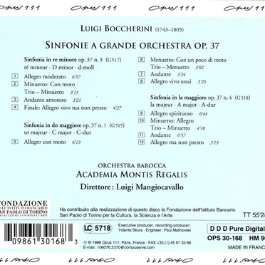 Sinfonie a grande orchestra op. 37