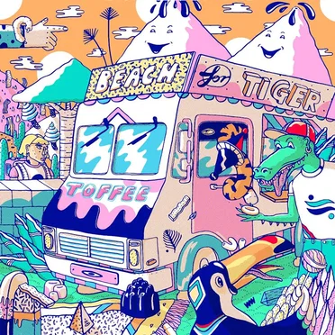 Toffee by Beach for Tiger - album cover