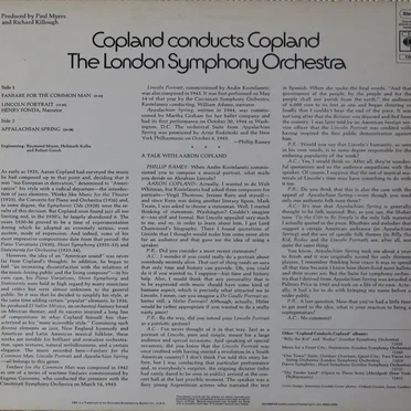 Appalachian Spring / Lincoln Portrait / Fanfare for the Common Man