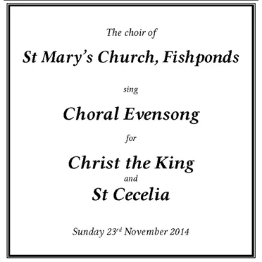 Christ the King 2014 by Choir of St Mary’s, Fishponds - album cover