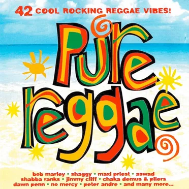 Pure Reggae: 42 Cool Rocking Reggae Vibes! by Various Artists - album cover
