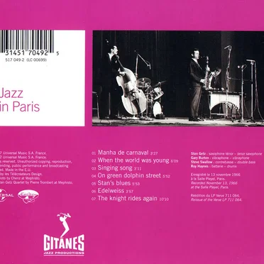 Jazz in Paris: Stan Getz Quartet in Paris