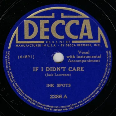 If I Didn't Care / Knock Kneed Sal (On the Mourner's Bench)