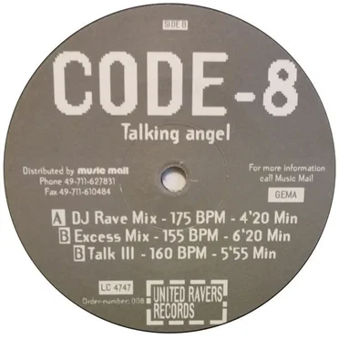 Talking Angel by Code-8 - album cover