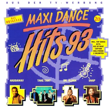 Maxi Dance Hits 93 by Various Artists - album cover