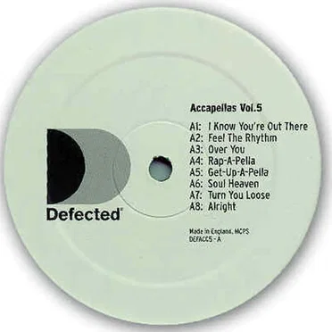 Defected Accapellas, Volume 5 by Various Artists - album cover