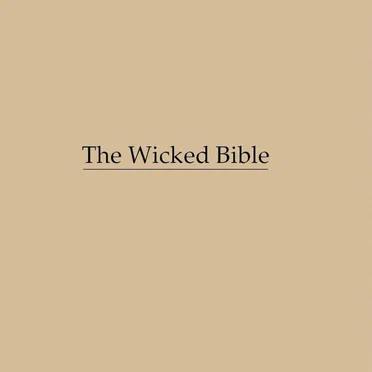 The Wicked Bible by Freelance Mourners - album cover