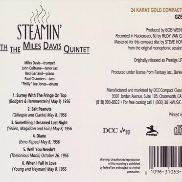 Steamin’ With the Miles Davis Quintet