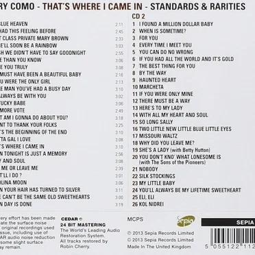 That's Where I Came In: Standards & Rarities