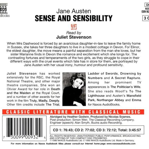 Sense and Sensibility