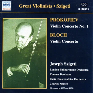 Prokofiev: Violin Concerto no. 1 / Bloch: Violin Concerto