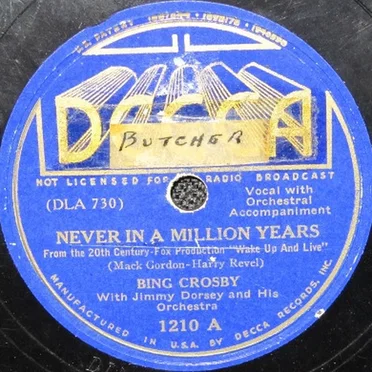 Never in a Million Years / In a Little Hula Heaven