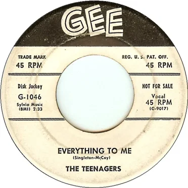 Everything To Me / Flip-Flop by The Teenagers - album cover