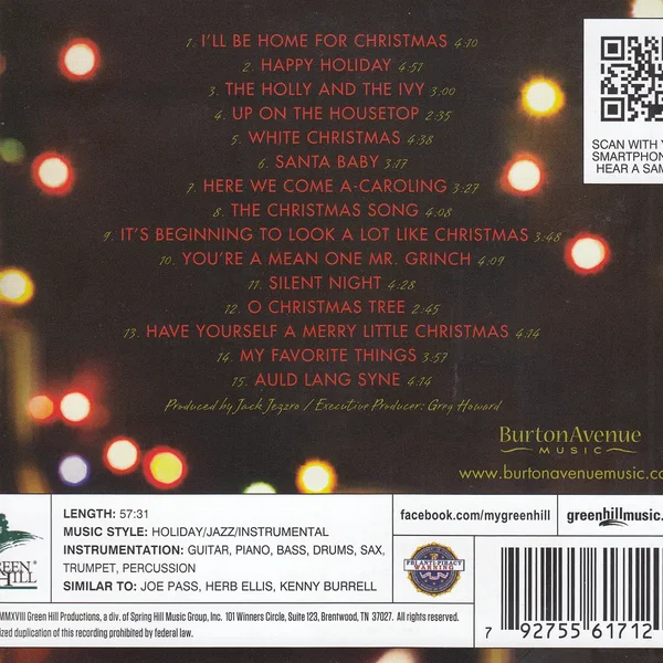 Christmas Jazz Guitar: Instrumental Jazz for the Holidays