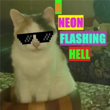 A Neon Flashing Hell by Db SpaceFace - album cover
