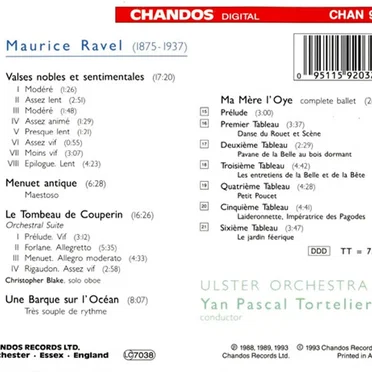Valse nobles et sentimentales, etc.