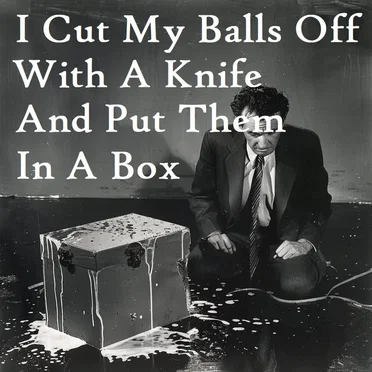 I Cut My Balls Off With a Knife and Put Them in a Box