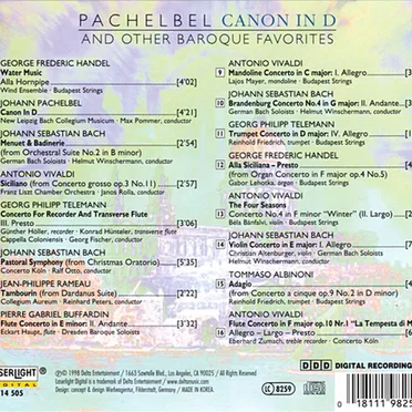 Canon in D and Other Baroque Favorites