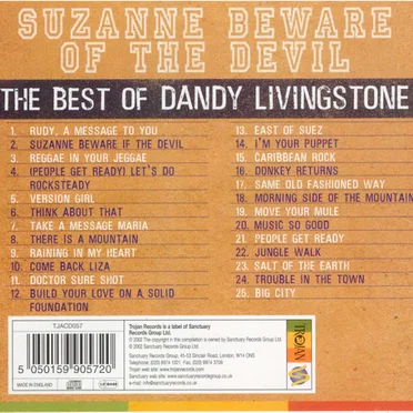 Suzanne Beware of the Devil: The Best of Dandy Livingstone