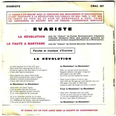 La Révolution by Évariste - album cover