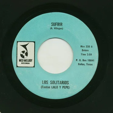 Sufrir / Te hare falta by Los Solitarios - album cover