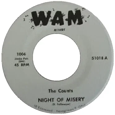 Night Of Misery / If I Look Back by The Counts - album cover