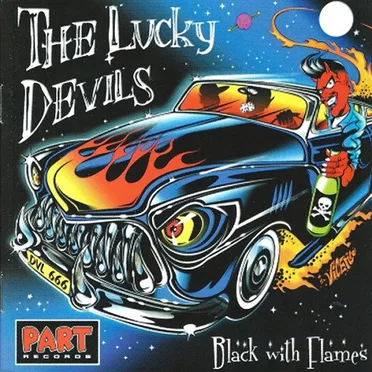 Black With Flames by The Lucky Devils - album cover