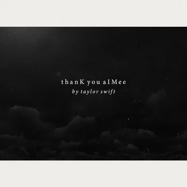 thanK you aIMee by Taylor Swift - album cover