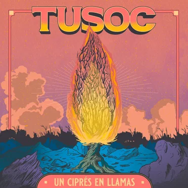 Un ciprés en llamas
