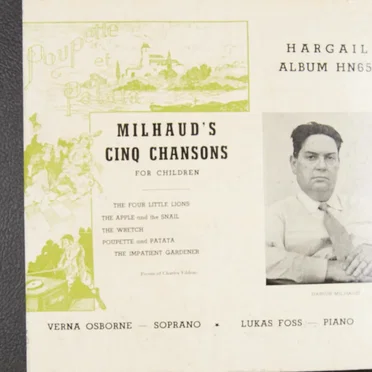 Milhaud's Cinq Chansons for Children