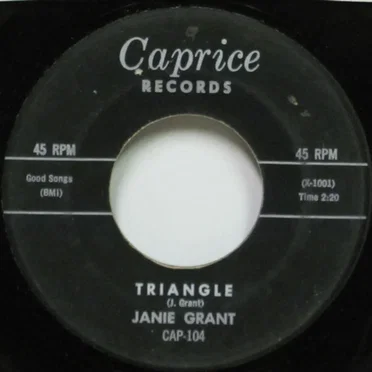 Triangle / She’s Going Steady With You by Janie Grant - album cover