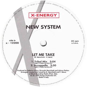 Let Me Take by New System - album cover