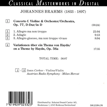 Concerto F. Violine & Orchestra, Op. 77