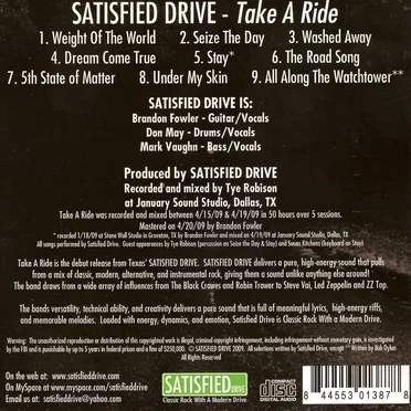 Take A Ride by Satisfied Drive - album cover