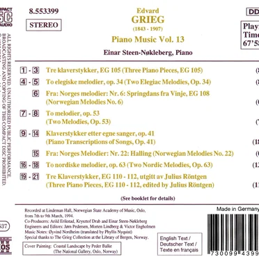 Piano Music, Vol. 13