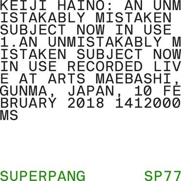 An unmistakably mistaken subject now in use