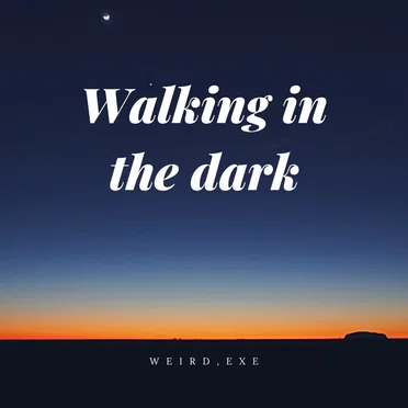 walking in the dark by weird.exe - album cover