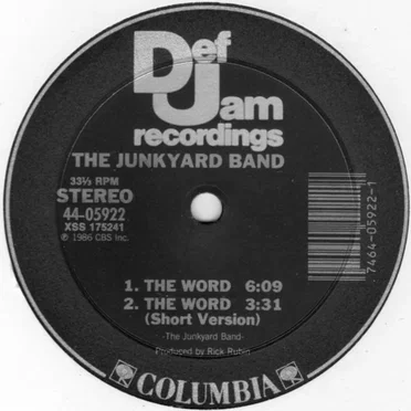The Word / Sardines by The Junkyard Band - album cover