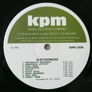 Electromusic by Eric Peters - album cover