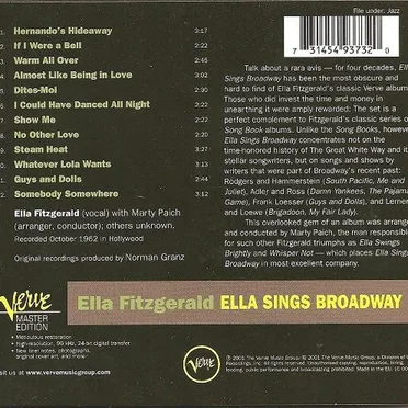 Ella Sings Broadway