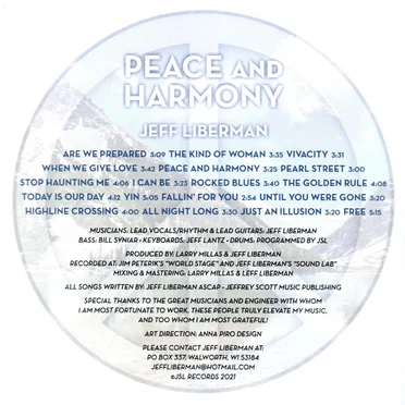 Peace and Harmony