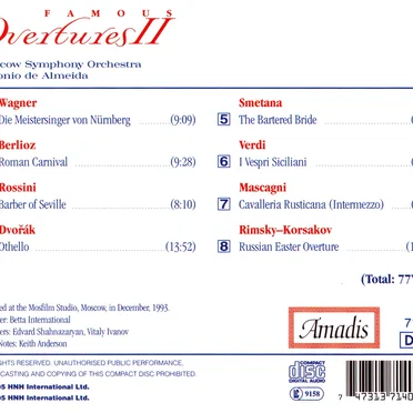 Famous Overtures II by Various Artists - album cover
