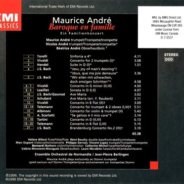 Baroque en famille by Various Artists - album cover