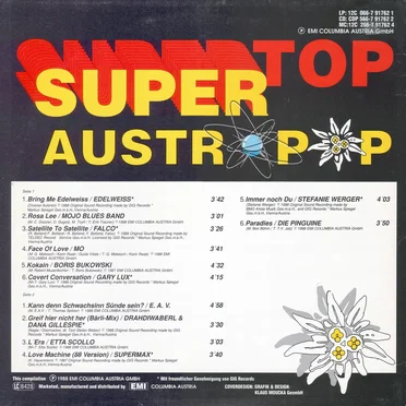 Super Top Austro Pop by Various Artists - album cover