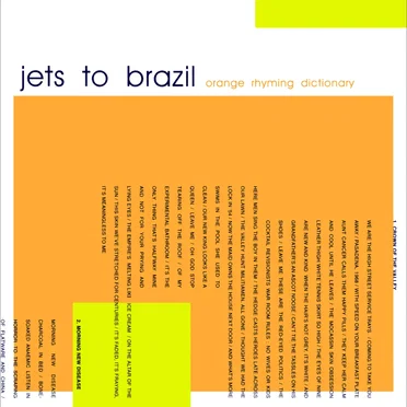 Orange Rhyming Dictionary by Jets to Brazil - album cover